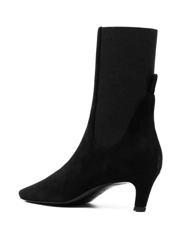 Black Suede Pointed-Toe Ankle Boots additional