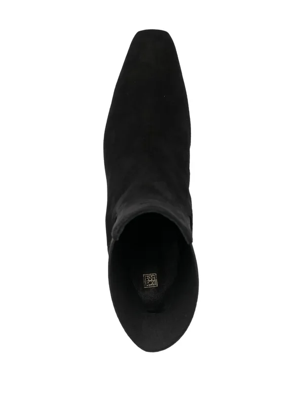 Black Suede Pointed-Toe Ankle Boots additional