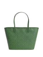 Green Monogram Pattern Tote Bag