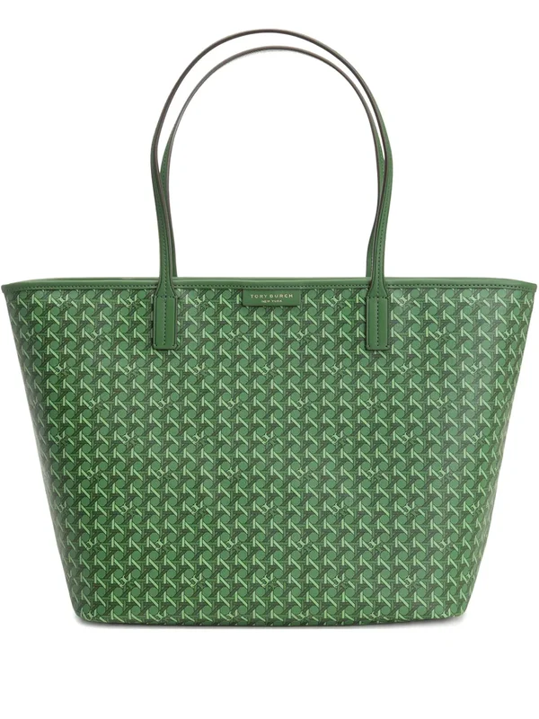 Green Monogram Pattern Tote Bag additional