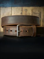 Brown Braided Leather Belt