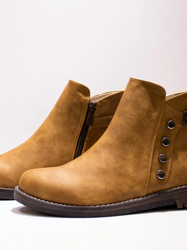 Ankle Zip Boots