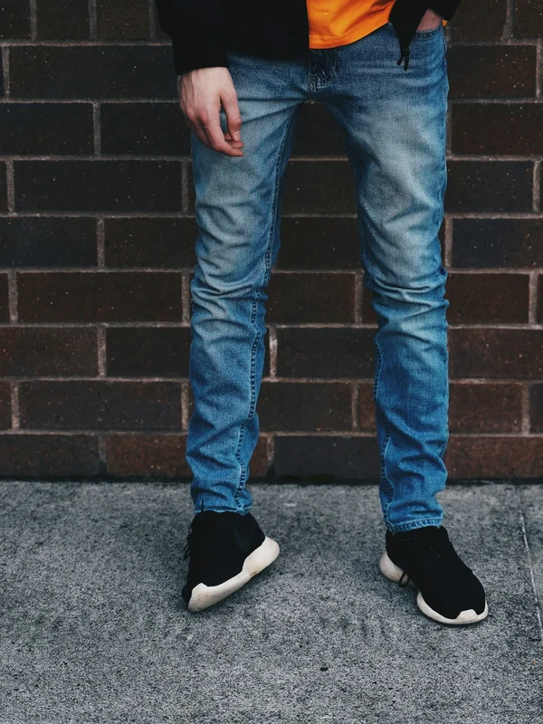 Slim-Fit Blue Jeans