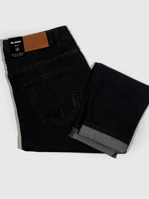 BLOQ Slim-Fit Black Stretch Jeans