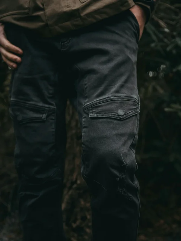 Men’s Tactical Cargo Pants – Black Utility Edition