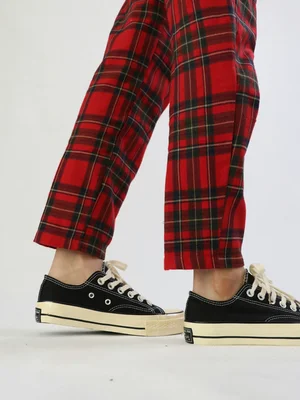Red Tartan Plaid Pants