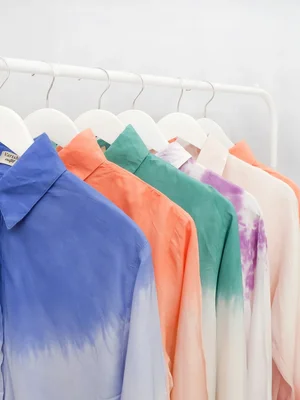 Gradient & Tie-Dye Casual Shirt 6-Pack