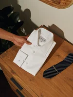 Nimble Made White Slim-Fit Dress Shirt