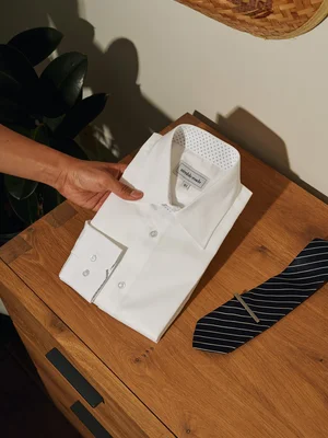 Nimble Made White Slim-Fit Dress Shirt
