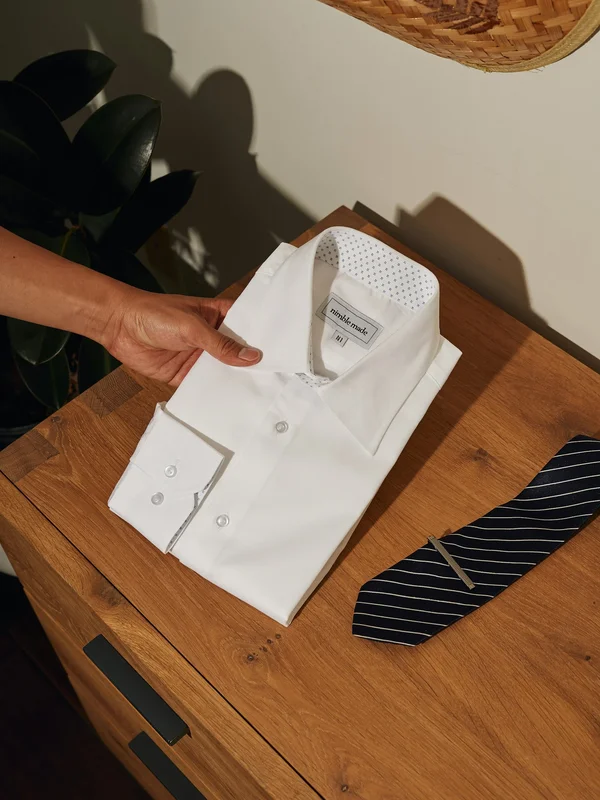 Nimble Made White Slim-Fit Dress Shirt
