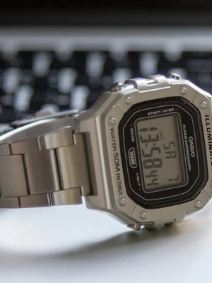 Casio Illuminator Digital Watch – Silver/Black